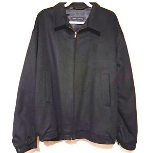 Men's Majer Vintage 100% Cashmere Bomber Jacket Black